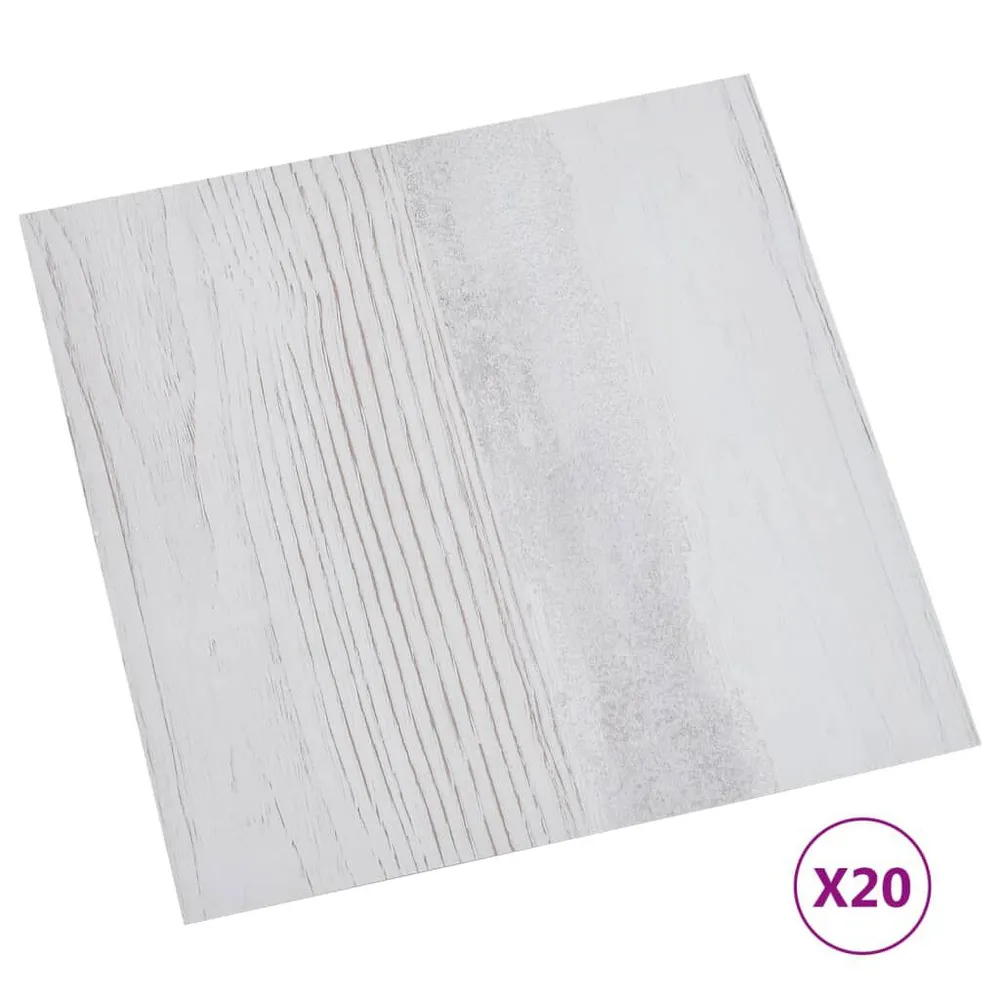 Samoprzylepne panele podłogowe, 20 szt., PVC, 1,86 m², szare