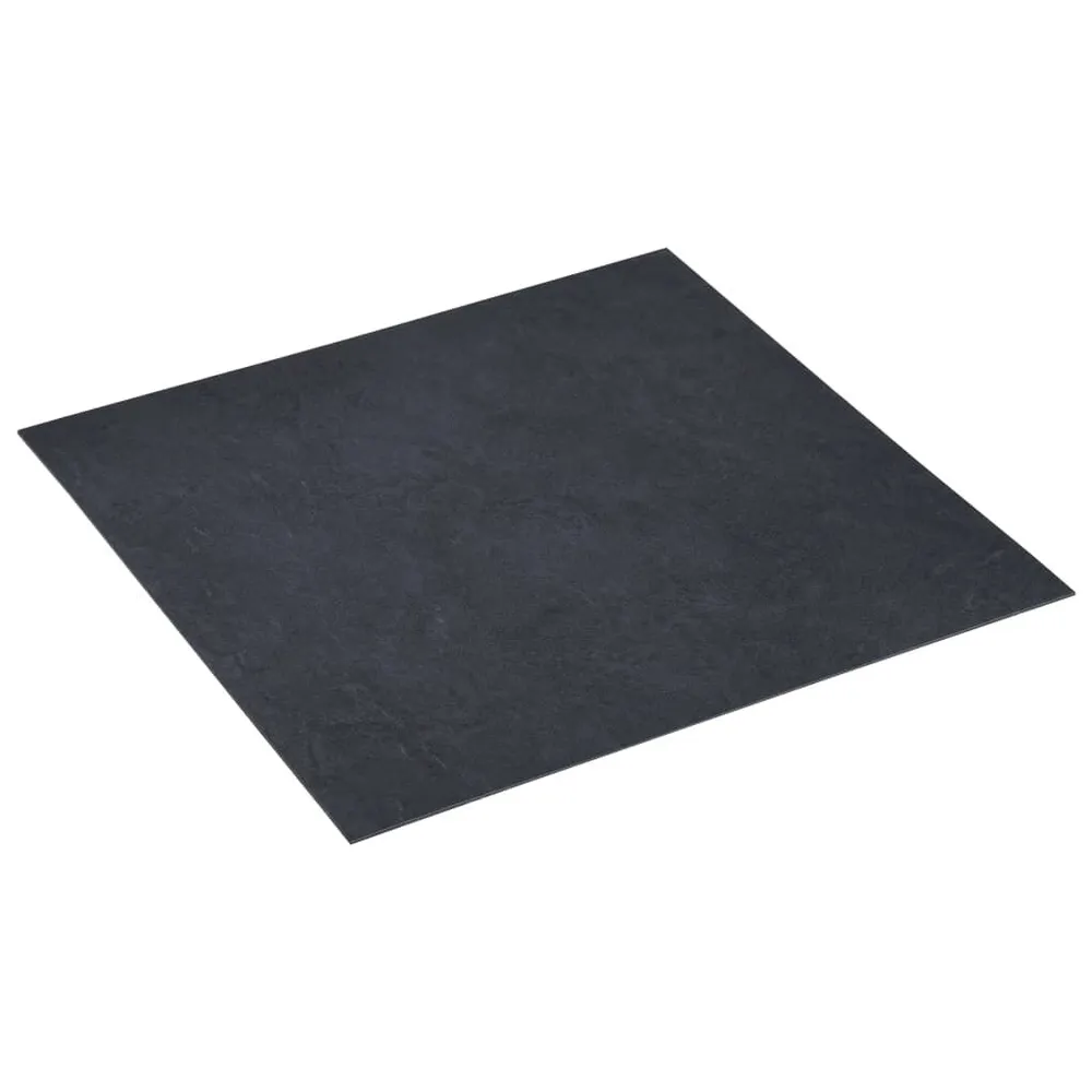 Samoprzylepne panele podłogowe, 20 szt., PVC, 1,86 m², czarne