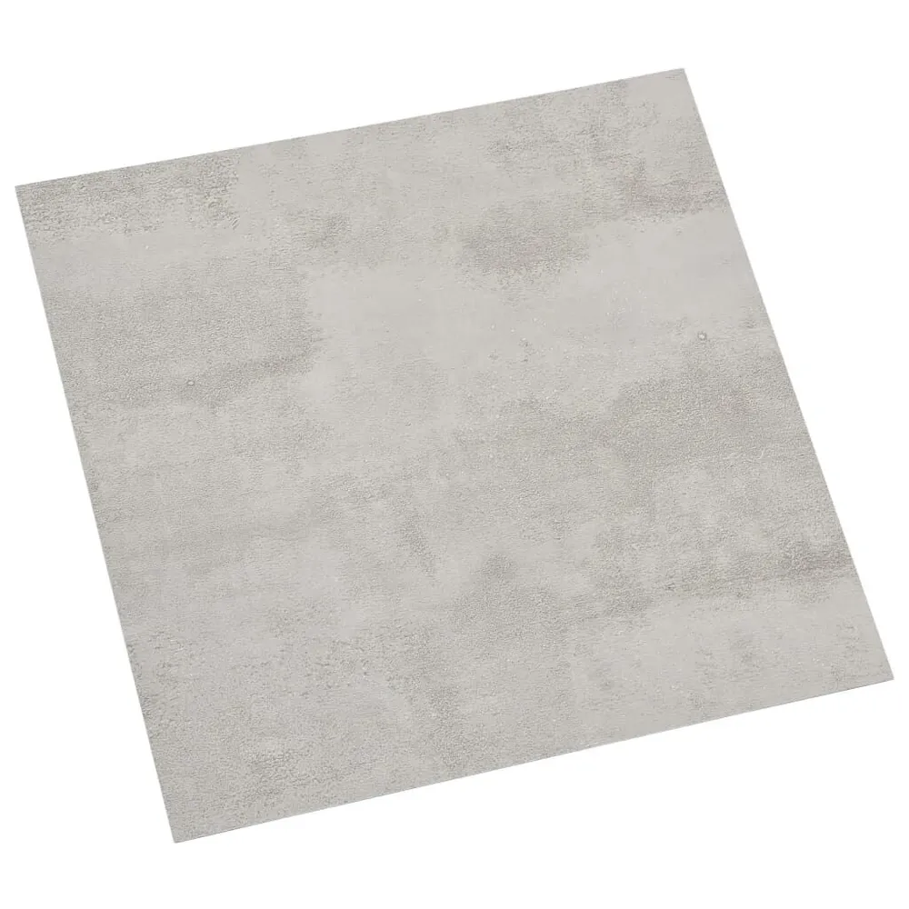 Samoprzylepne panele podłogowe, 55 szt., PVC, 5,11 m², szare