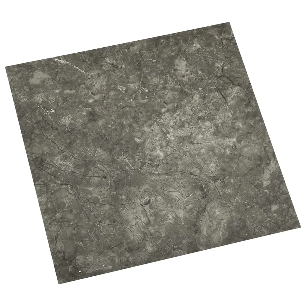 Samoprzylepne panele podłogowe, 55 szt., PVC, 5,11 m², szare