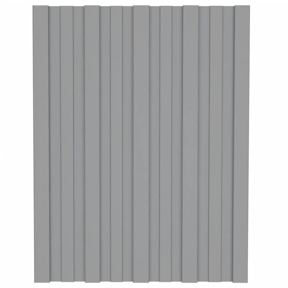 Panele dachowe, 36 szt., stal galwanizowana, szare, 60x45 cm