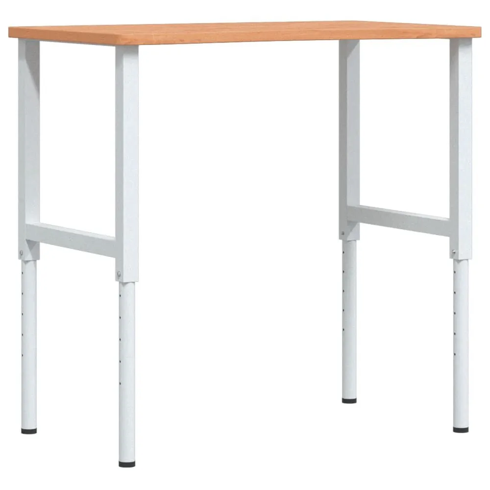 Stolik roboczy, 100x(55-60)x(71,5-98) cm, lite drewno bukowe