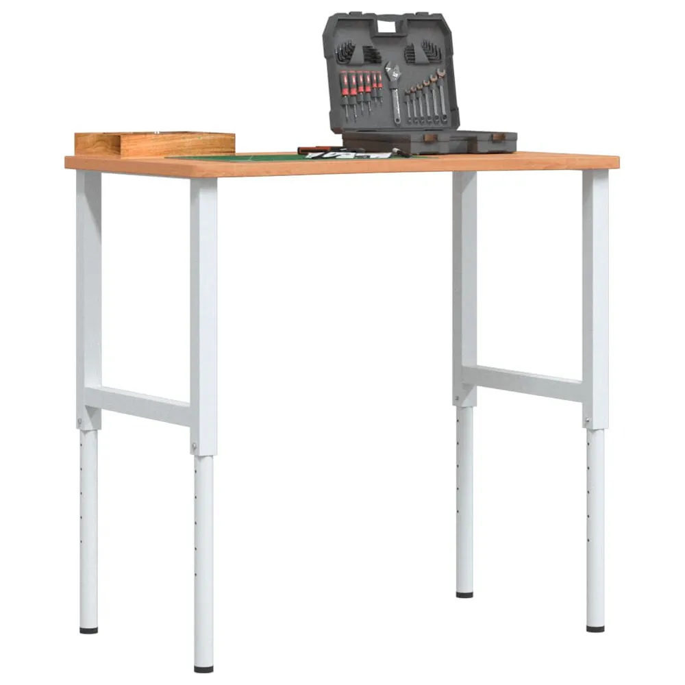 Stolik roboczy, 100x(55-60)x(71,5-98) cm, lite drewno bukowe