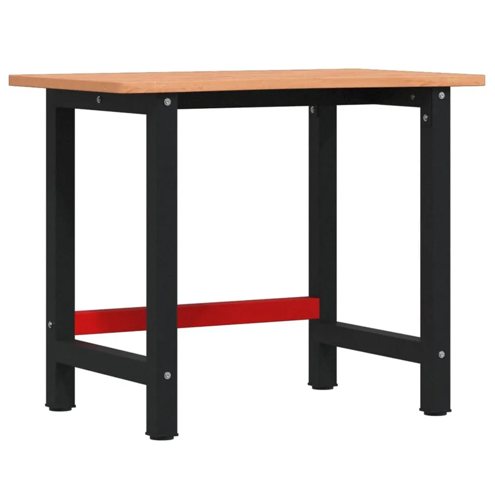 Stolik roboczy, 100x(55-60)x81,5 cm, lite drewno bukowe