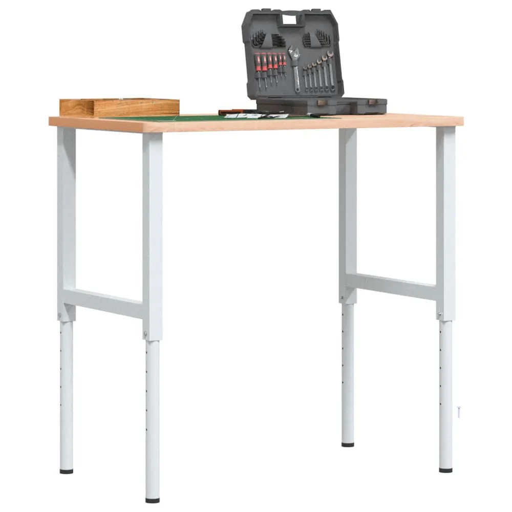 Stolik roboczy, 100x60x(71,5-98) cm, prostokątny, drewno bukowe