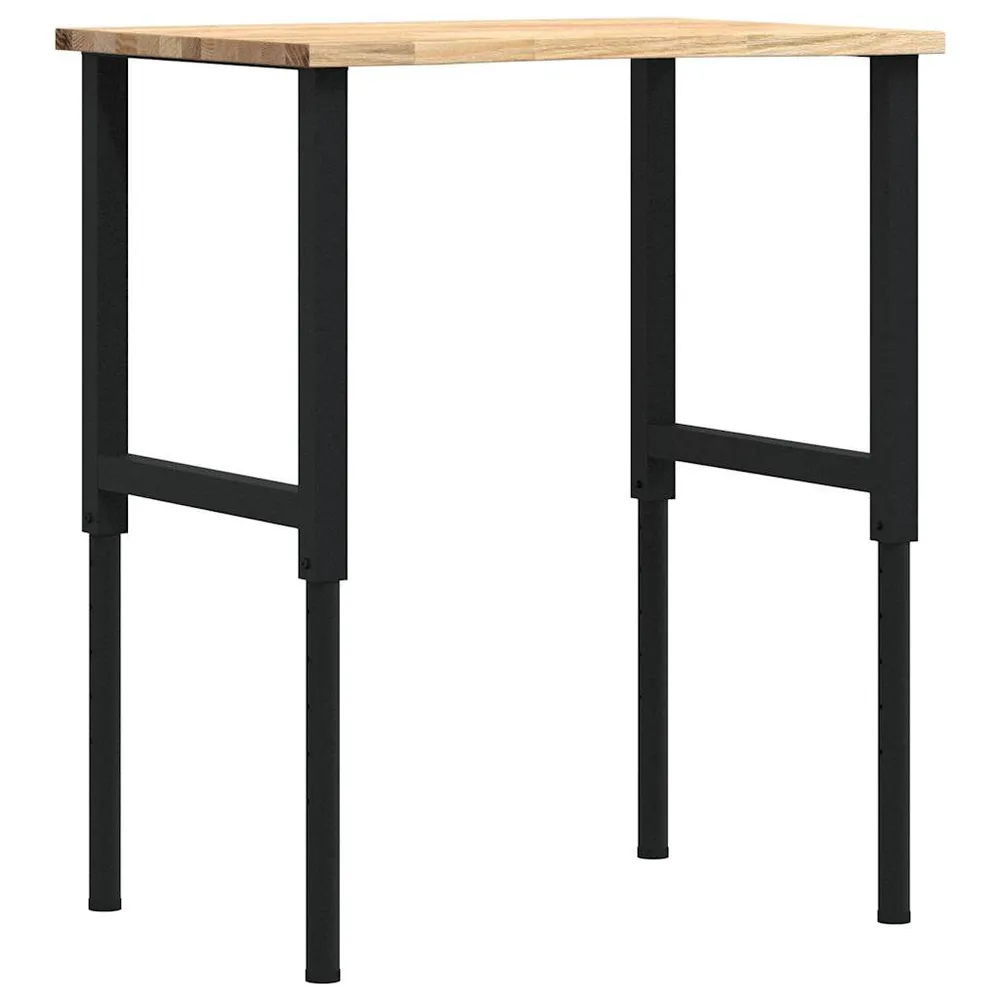 Stolik roboczy, 80x60x(71,5-98) cm, drewno dębowe