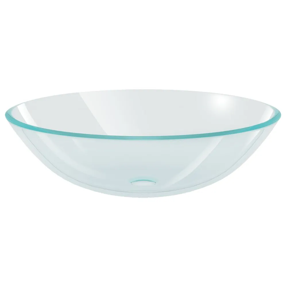 Umywalka z bezbarwnego, hartowanego szkł 42 cm