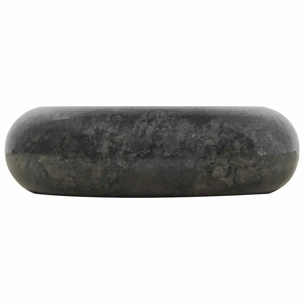 Umywalka, 40 x 12 cm, marmurowa, czarna
