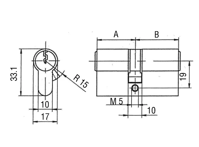 Profil BKS z podwójnym cylindrem PZ 8800 40/45 mm ( 3000251945 )