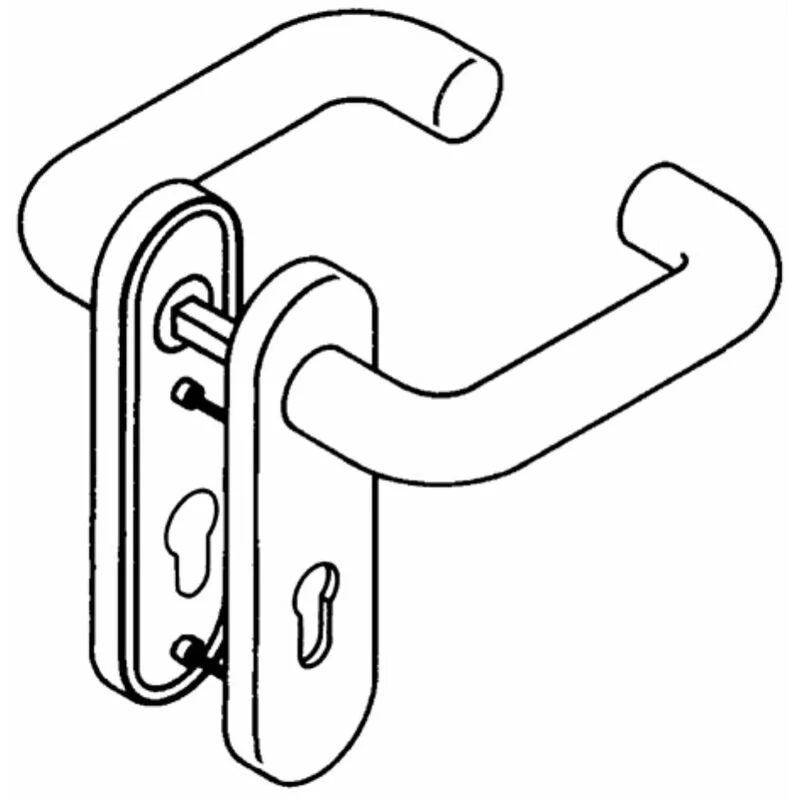 Zestaw krótkich rozet HEWI 111R01.110 90 Plastic 90 ( 3000204531 )