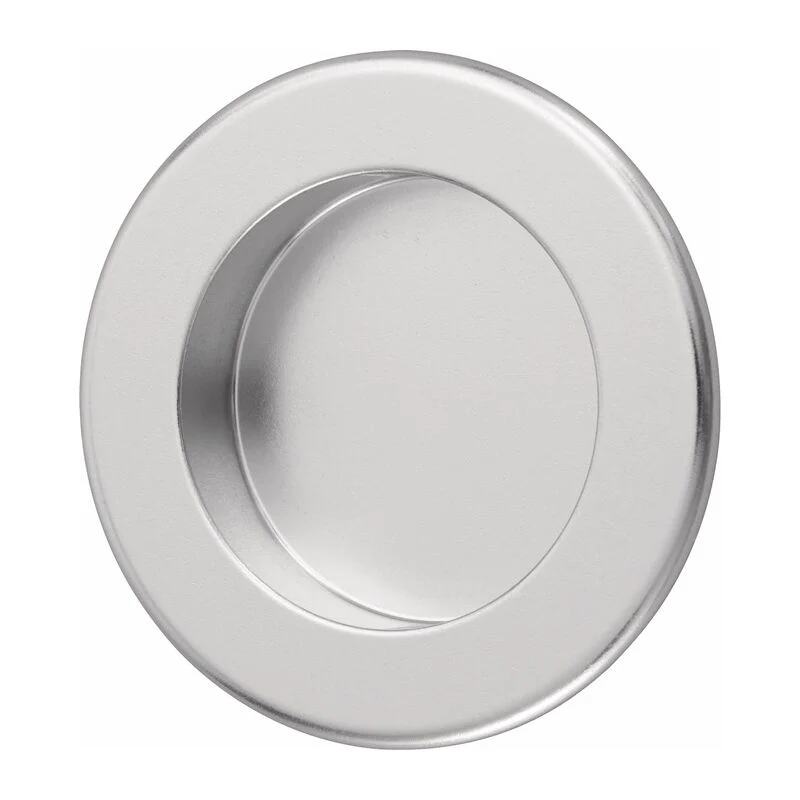 Uchwyt muszlowy HERMETA okrągły aluminiowy anodowany na srebrno ( 3000283309 )
